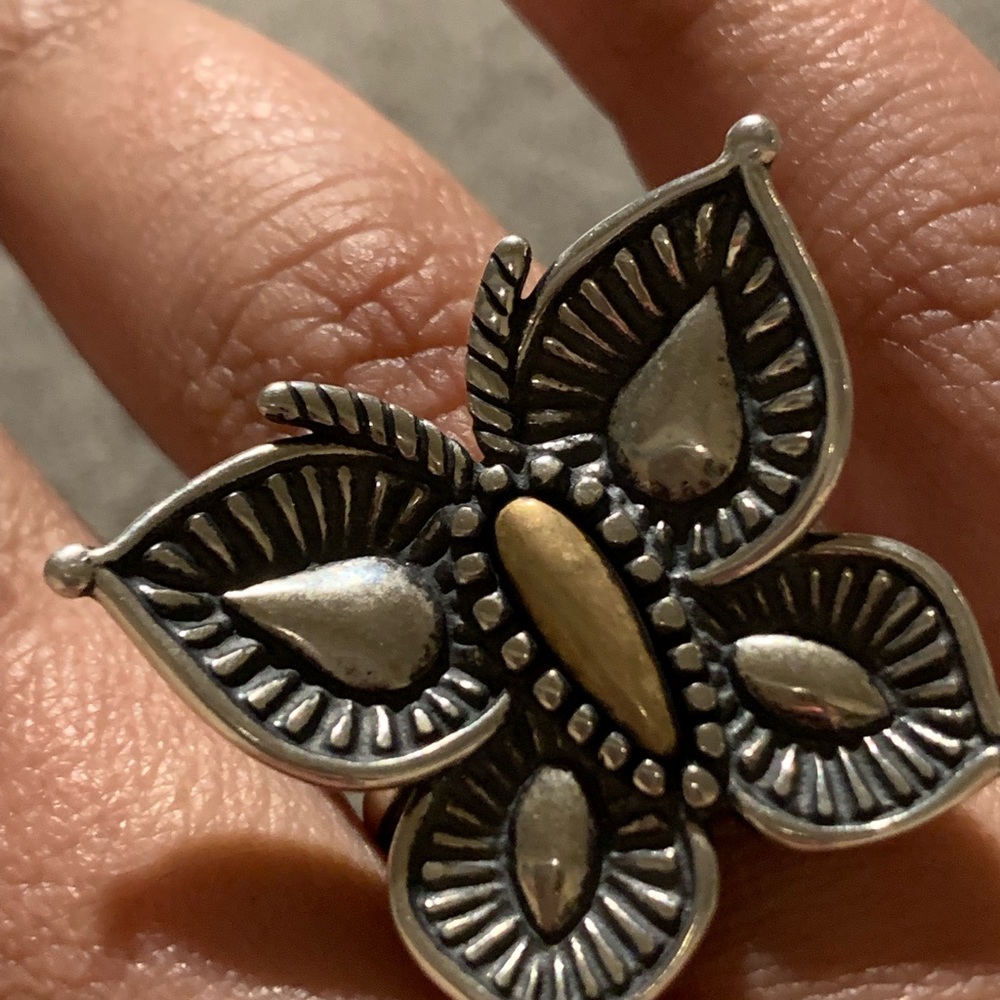 James Avery beaded butterfly ring